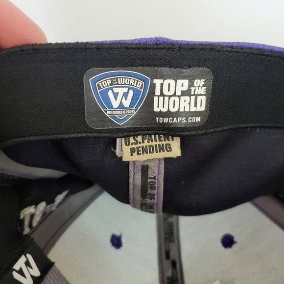 KANSAS State K-State Purple Baseball Hat Cap Top Of The World - Picture 11 of 12